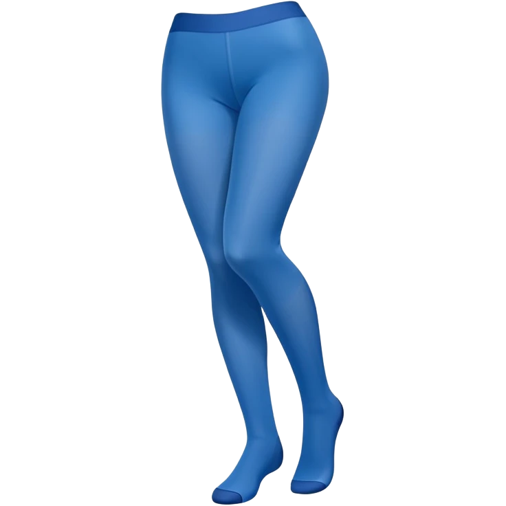 Solid blue tights folded neatly emoji