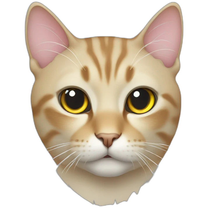 Cat with laser emoji