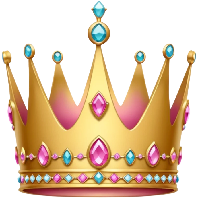 crown with a pink gradient emoji