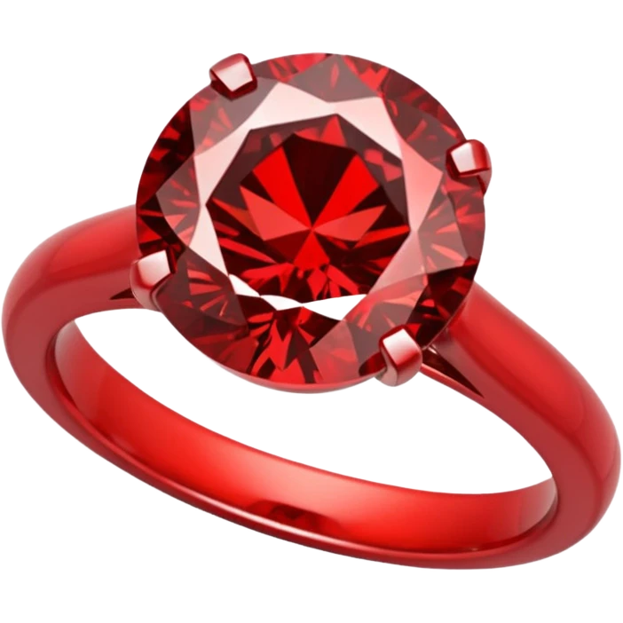 red ring marry red diamond emoji