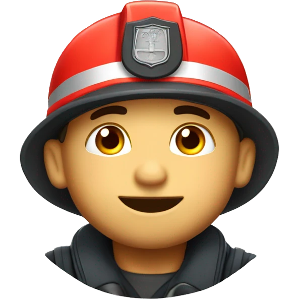 Bombero estudiando emoji