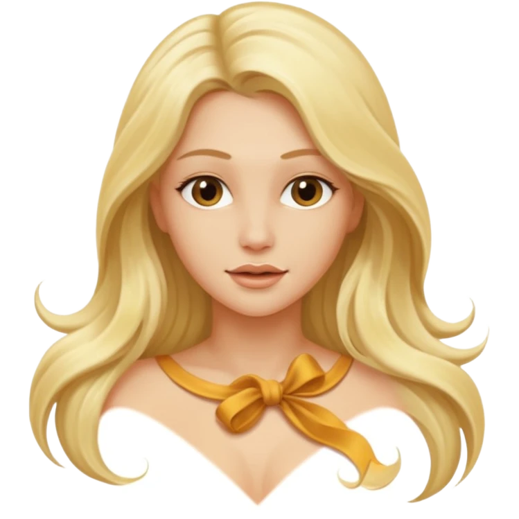 Sexy naked blonde woman emoji