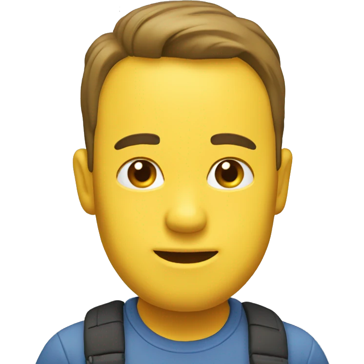 3d father emoji yellow emoji