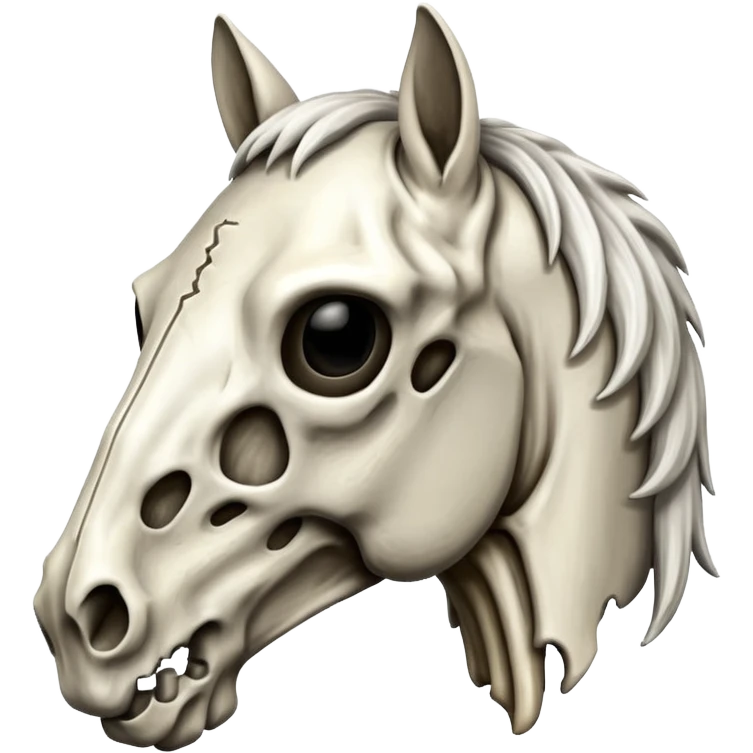 Skeleton horse head emoji