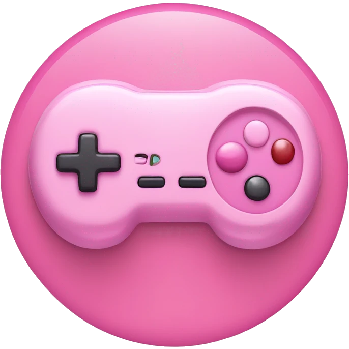 Pink gaming device emoji