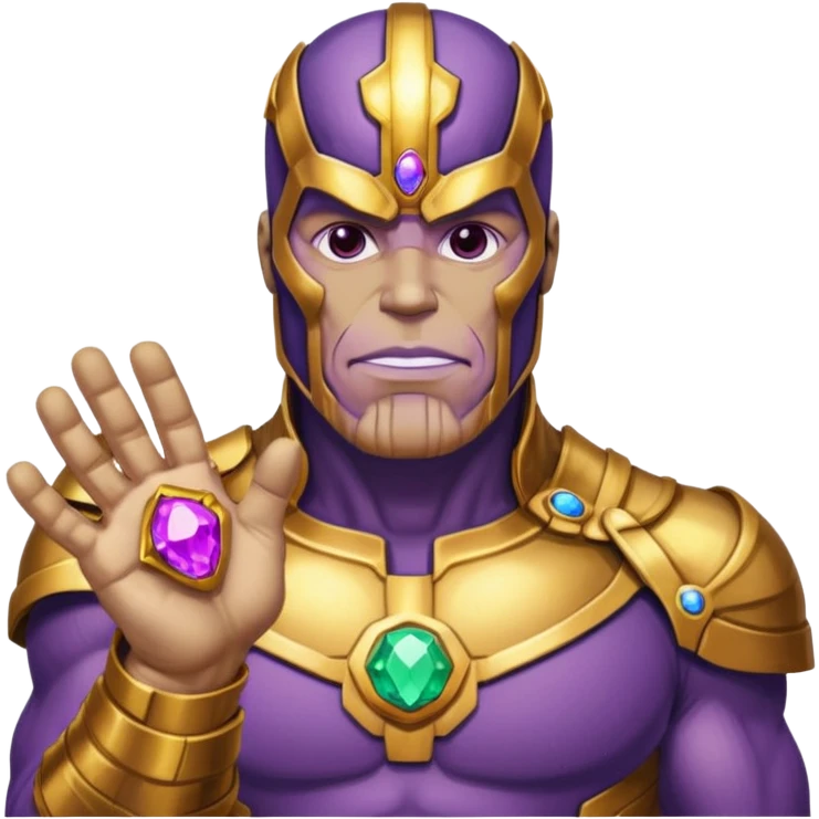 luva do poder manopla thanos vingadores emoji