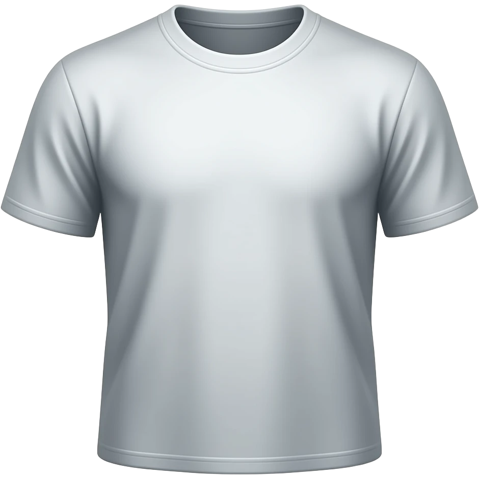 t-shirt emoji, thick black outline, simple cartoon, sticker emoji