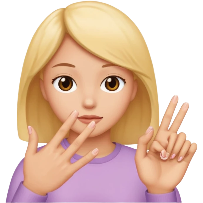 fingers into a pussy emoji