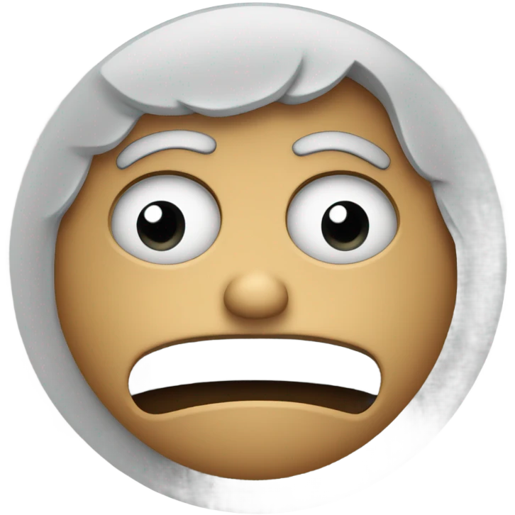 Outrageously disgusted circle face emoji emoji