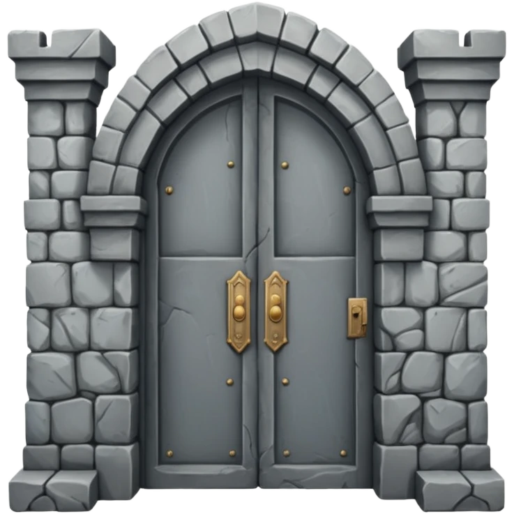 ancient stone castle door emoji