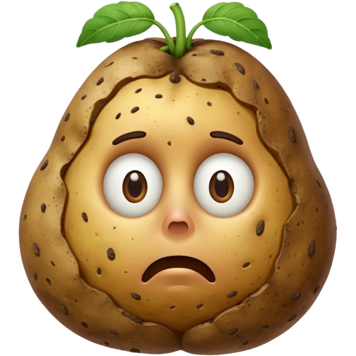 Potato that is confused emoji