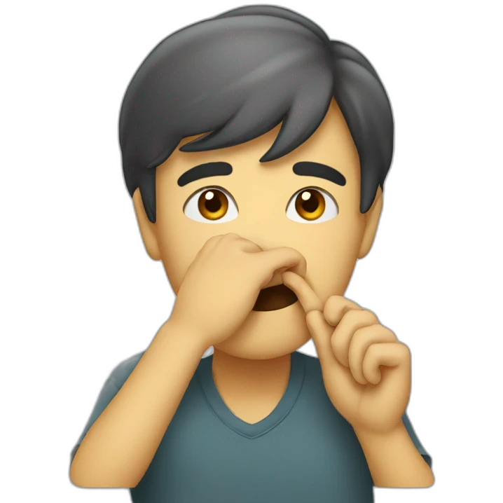 person picking their nose emoji