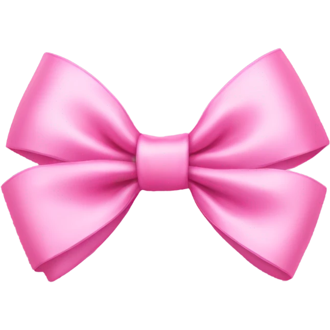 Pink bow emoji