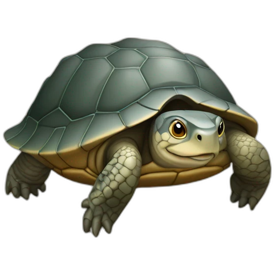 Tortue sur loutre emoji