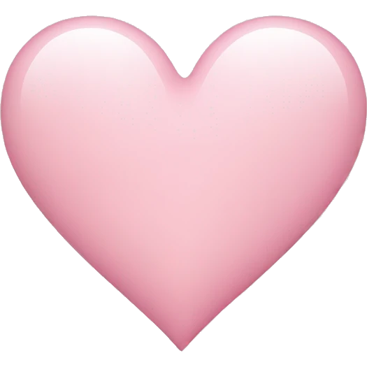 Light pink heart  emoji