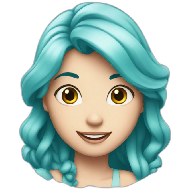 Alice avec ariel emoji