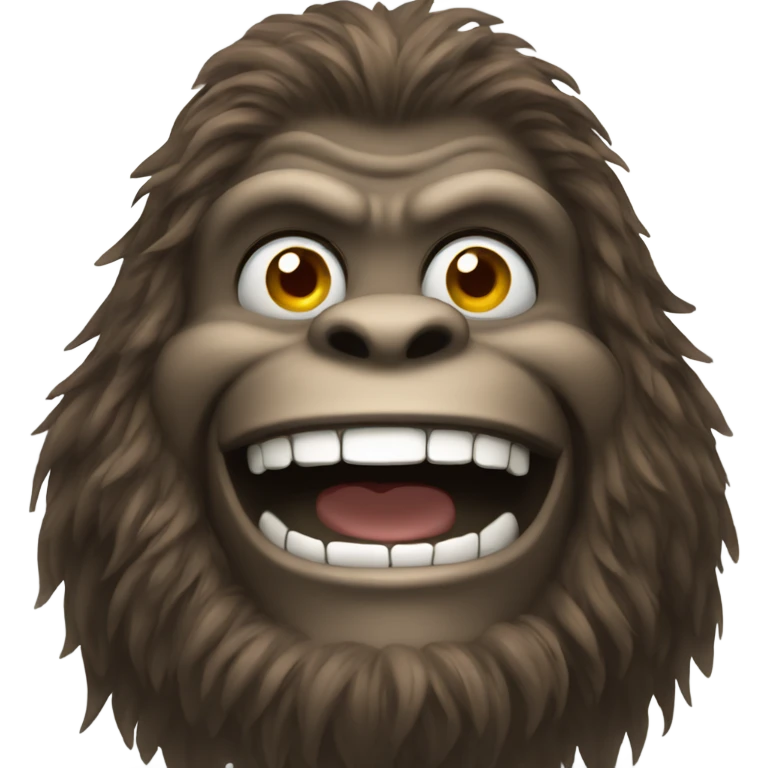 Sasquatch smiling emoji