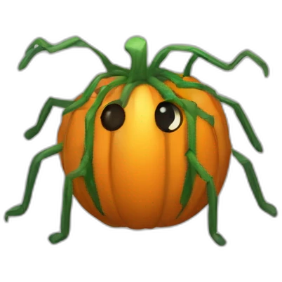 Araignée citrouille emoji