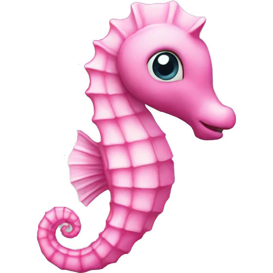 Pink seahorse  emoji