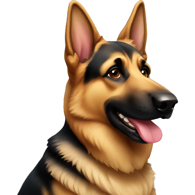 german shepherd dog emoji