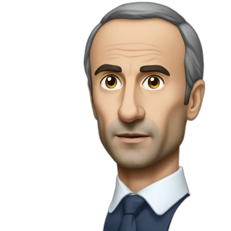 Combat de boxe macron vs Zemmour emoji