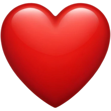 Crimson red heart emoji