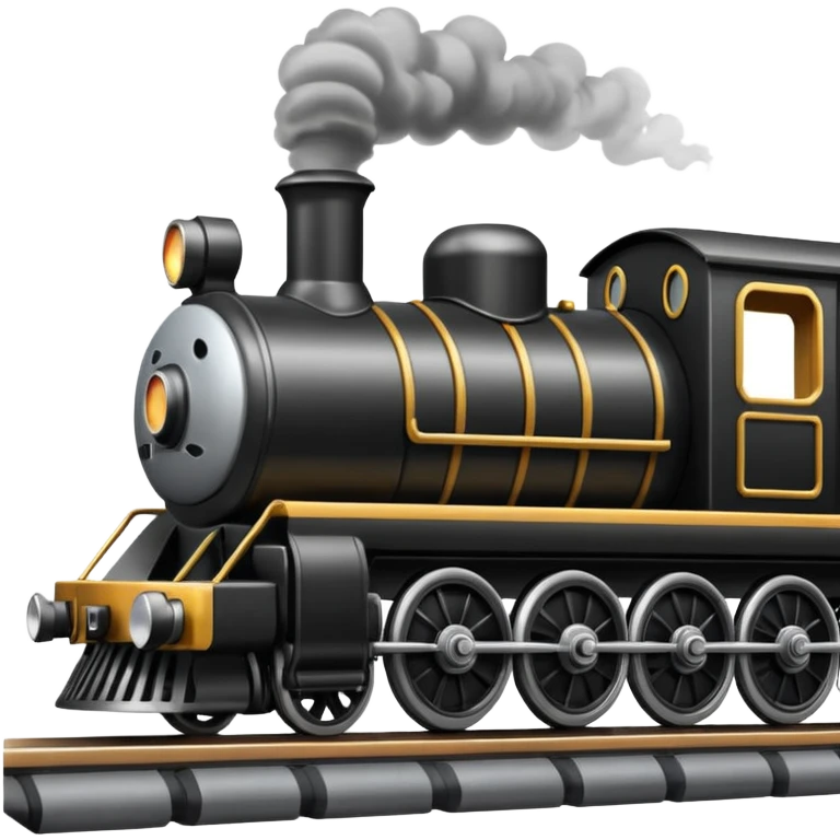 Train on a track  emoji