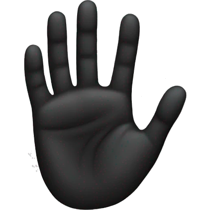  Black hand  emoji