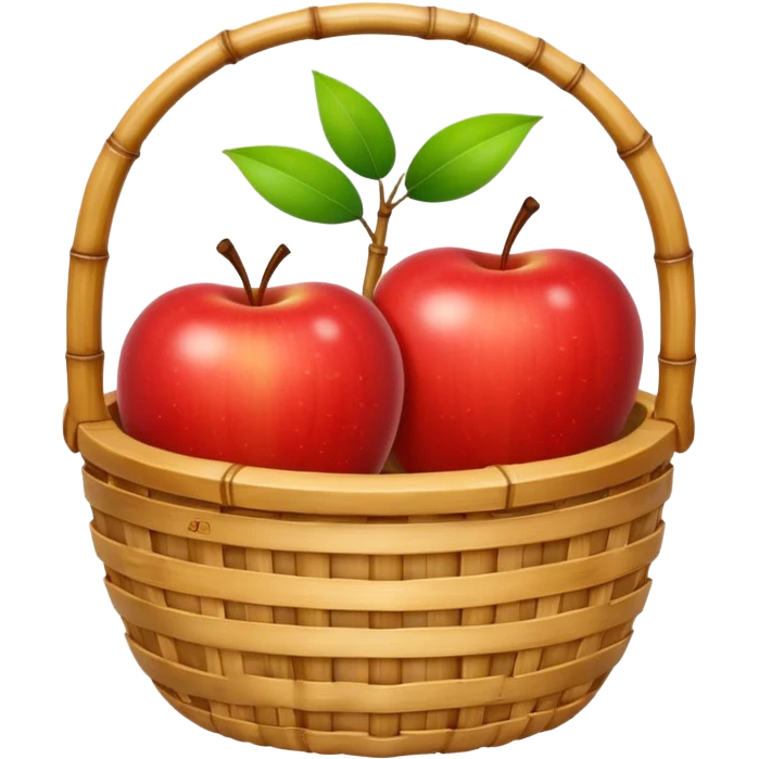  bamboo-basket apple emoji