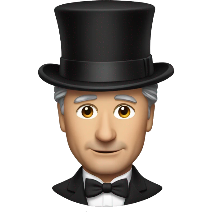 Alec Baldwin with top hat emoji