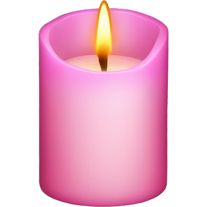 Pink candle emoji