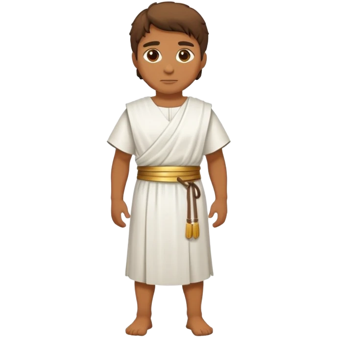 A Roman in a full-length white tunic emoji