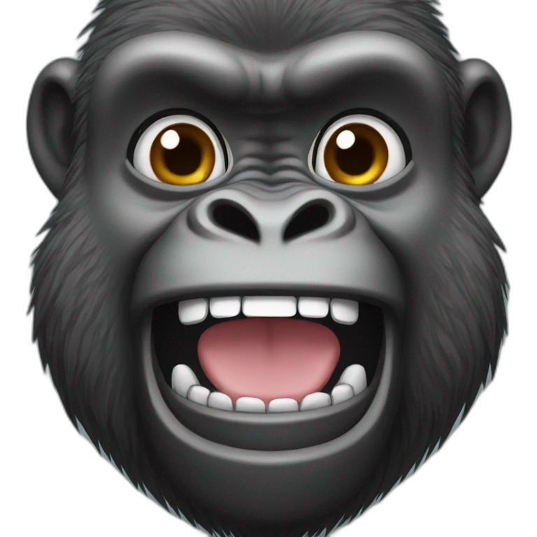 gorilla smile emoji