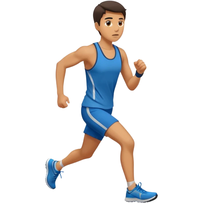 jogger running alone emoji