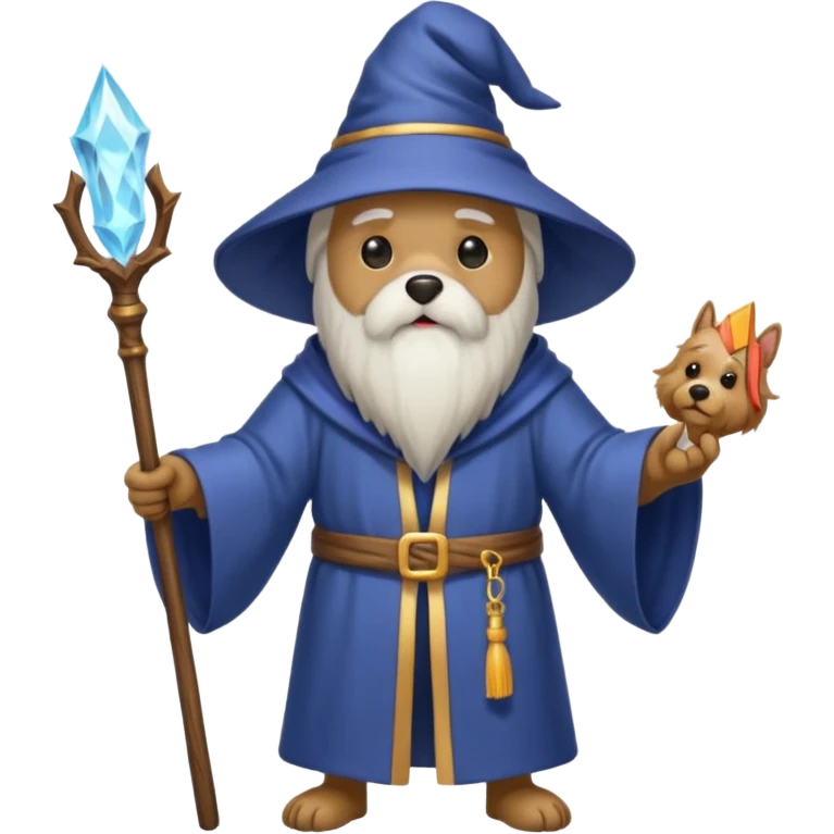 Dog wizard emoji