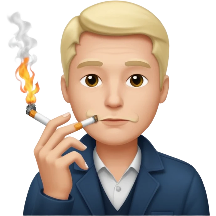 Man whit cigareta emoji