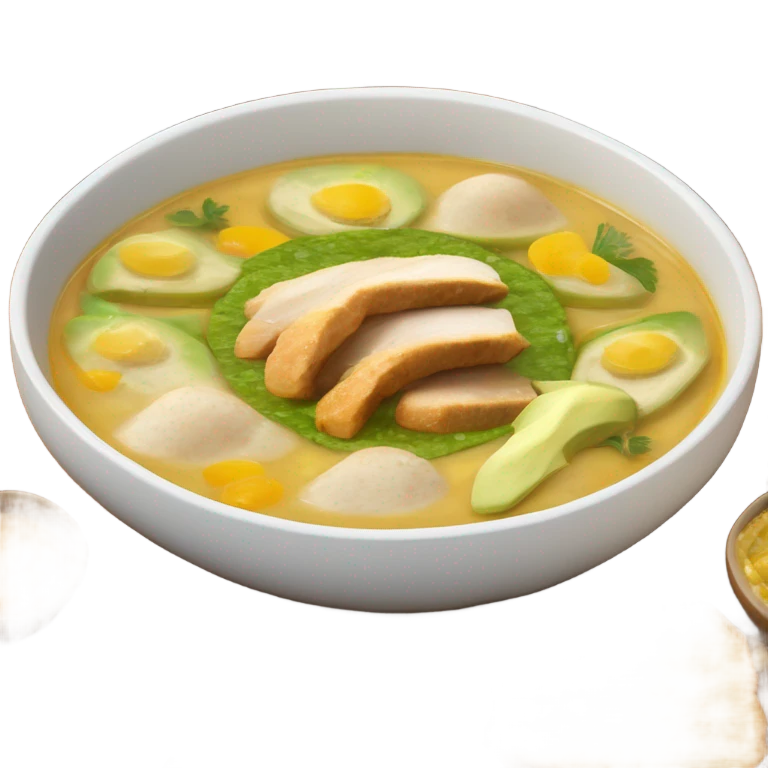 Plato de sopa de ajiaco  emoji