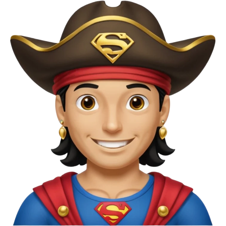 Superman pirate emoji