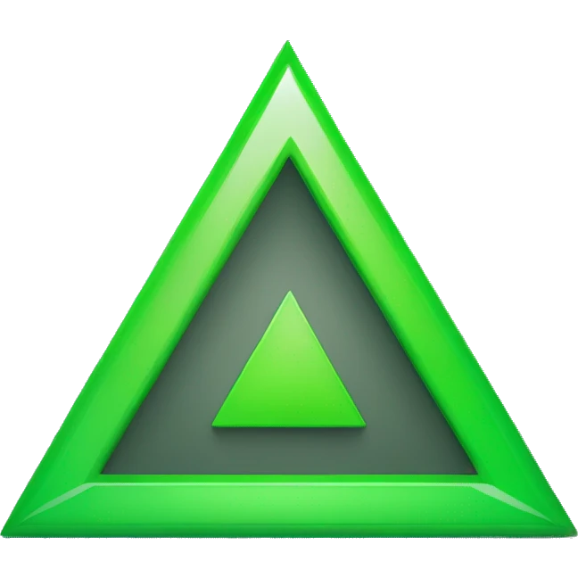 green triangle for kpis down emoji