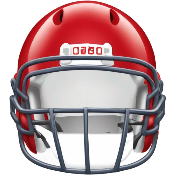 red football helmet emoji
