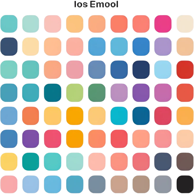 digital color palette with multiple swatches emoji