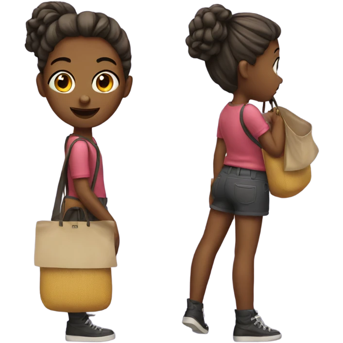 Girl with a bag emoji