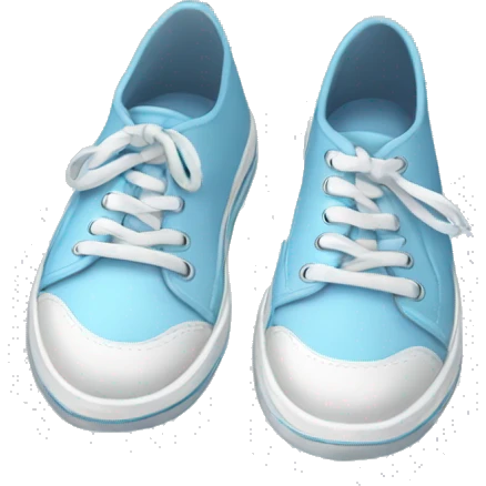 light blue shoes emoji