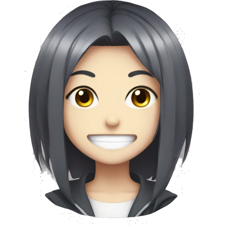 anime girl with evil smile  emoji