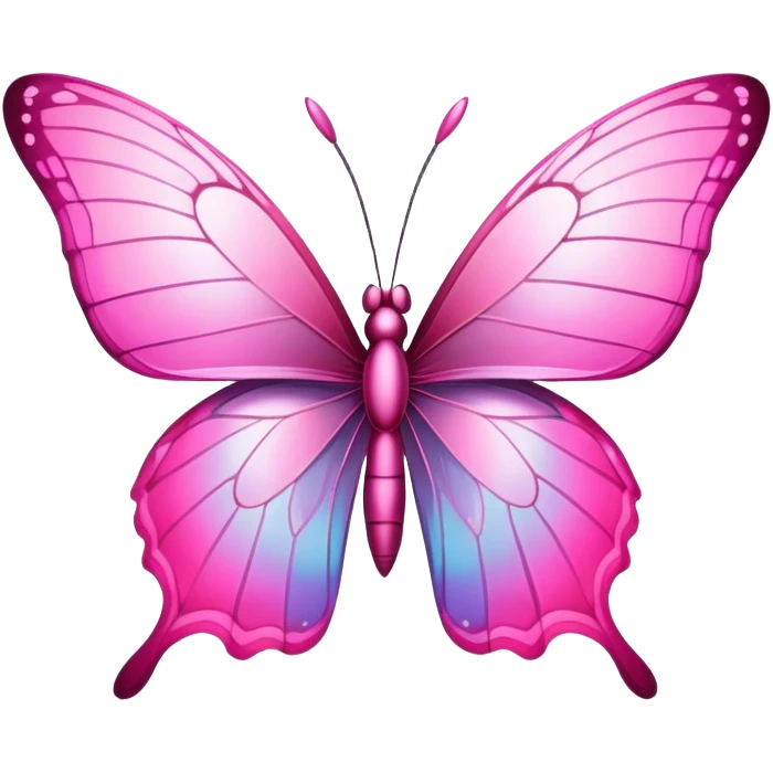 pink butterfly  emoji
