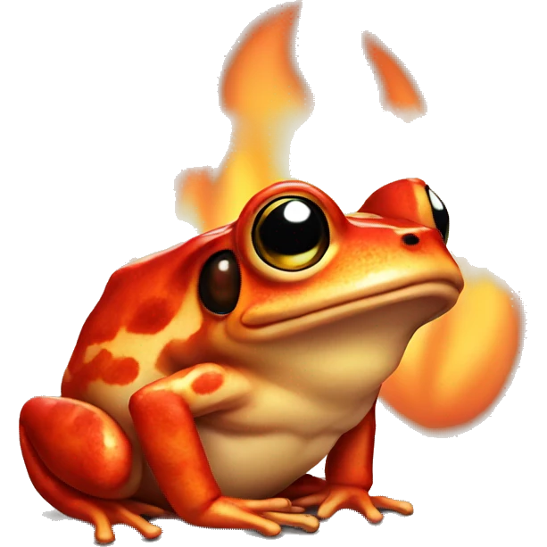 fire frog emoji