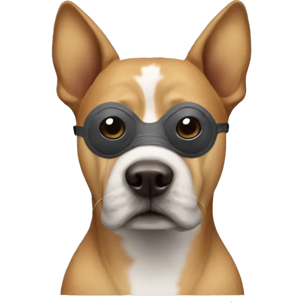 Dog wearing a mask emoji