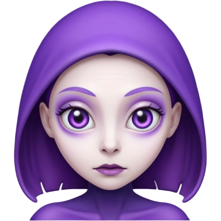purple mutant woman emoji