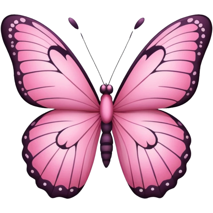 pretty pink butterfly  emoji