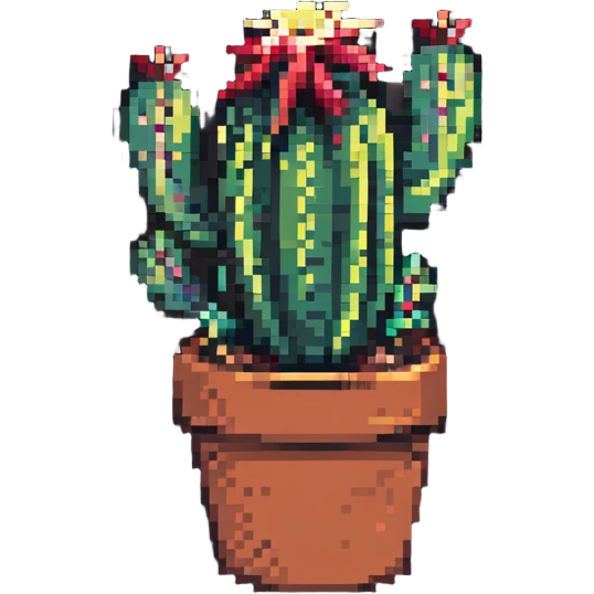 cactus plant in pot emoji